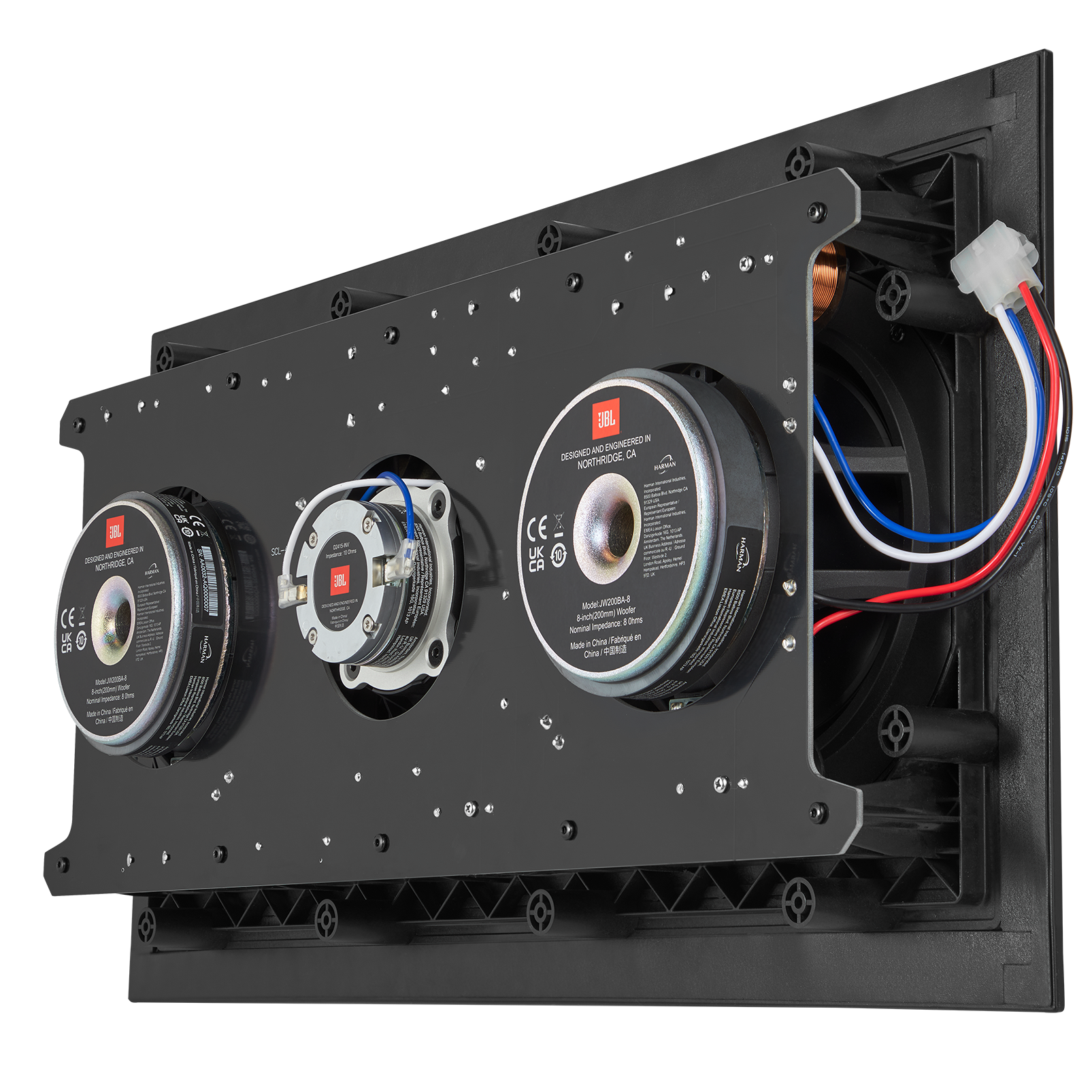 SCL-4XL - Black - 2-way Dual 8-inch (200mm) In-Wall Loudspeaker - Detailshot 3